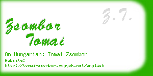 zsombor tomai business card